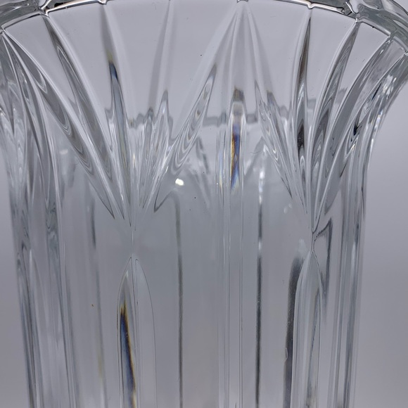 Vintage Imperial Makayla 12" Cleo Hurricane 24% Lead Crystal Candle Holder 2pcs. - Picture 6 of 16